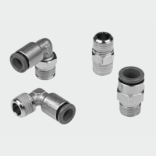 threaded fitting / straight / pneumatic