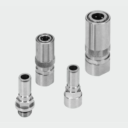 nickel-plated brass quick coupling / pneumatic