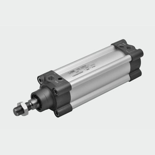 pneumatic cylinder / single-acting / low-friction / ISO