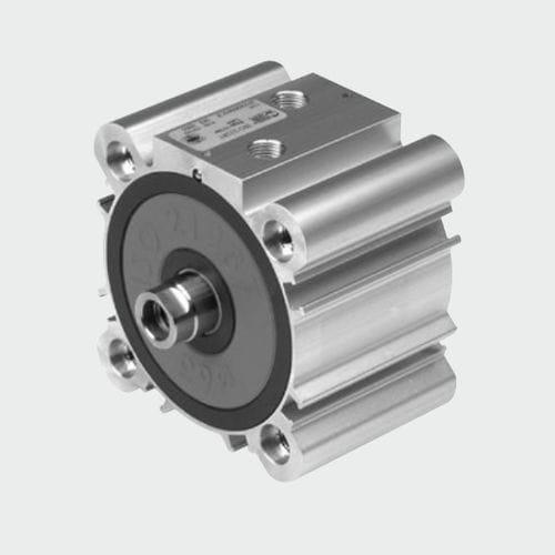 pneumatic cylinder / double-acting / single-acting / with piston rod