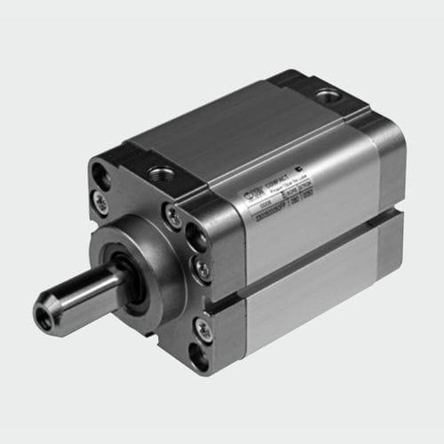 pneumatic cylinder / with piston rod / double-acting / single-acting