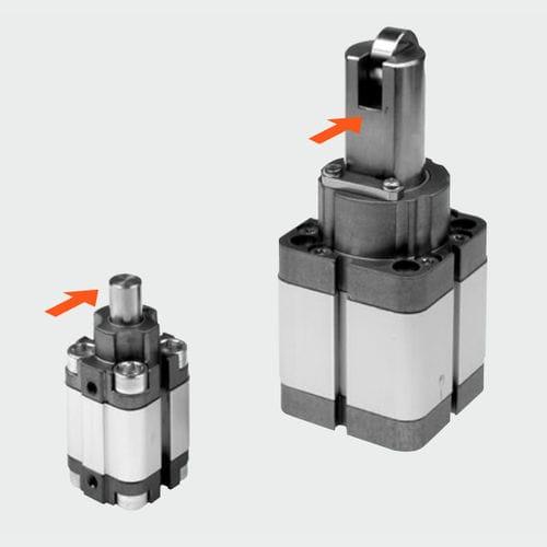 pneumatic cylinder / single-acting / compact / stopper