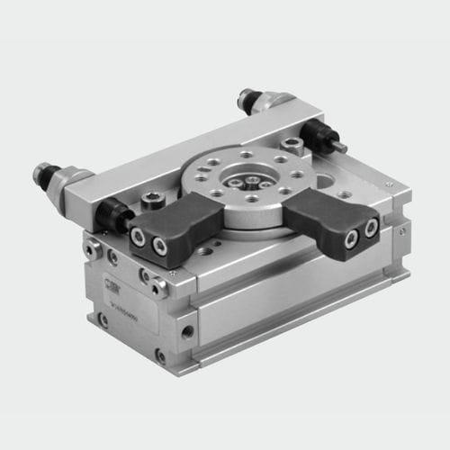 rotary actuator / hydraulic / double-acting / rack-and-pinion