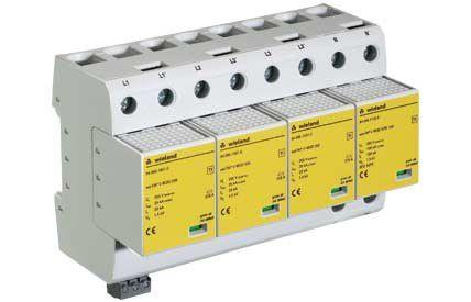 DIN rail surge arrester / for signal transmission / telecommunications