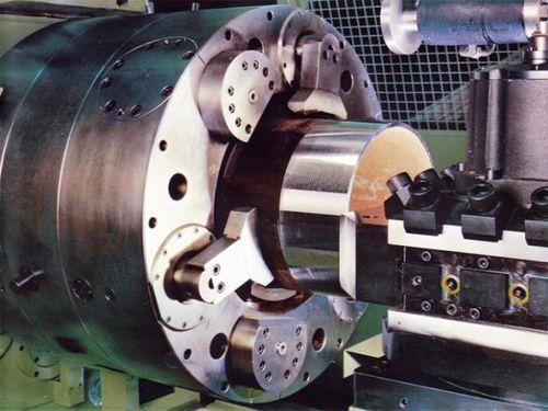 3-jaw power chuck / self-centering / for tubes