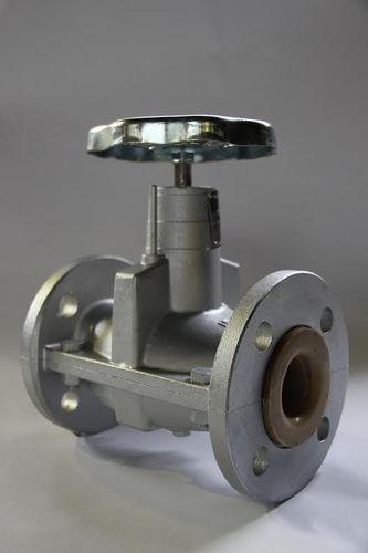 pinch valve / manual / regulating / single-acting