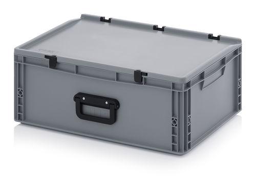 plastic crate / with handle / stackable