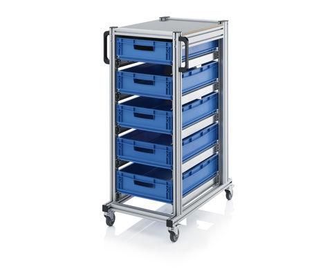 storage cart / shelf / for Euro containers