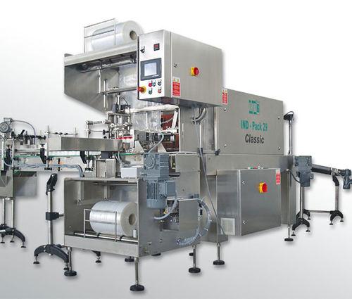 automatic shrink wrapping machine / with heat shrink film / bottle