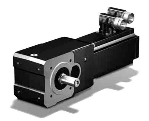 orthogonal electric servo-gearmotor / bevel / helical / compact