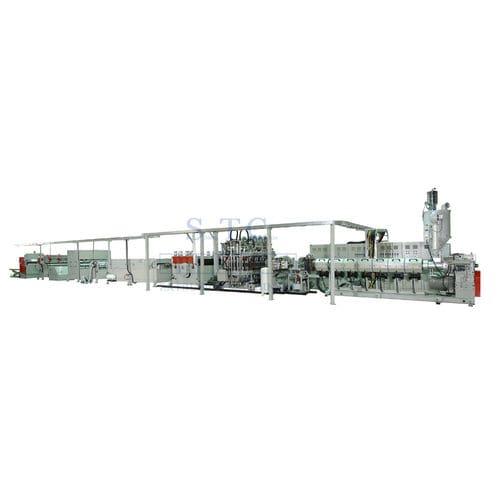 panel extrusion line / for PP / multilayer sheet