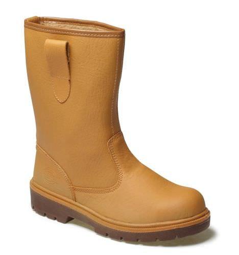 anti-slip safety boot / anti-perforation / polyurethane / leather