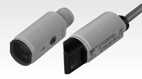 reflex type photoelectric sensor / cylindrical / infrared