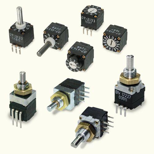 rotary switch / multipolar / 16-position / coded