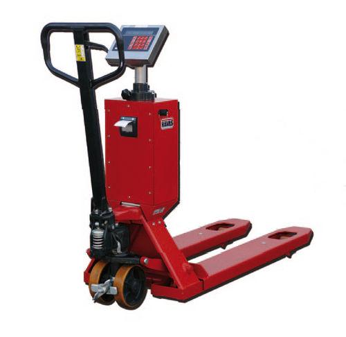 hand pallet truck / scale / with printer