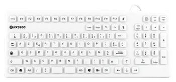 desktop keyboard / elastomer / IP68 / waterproof