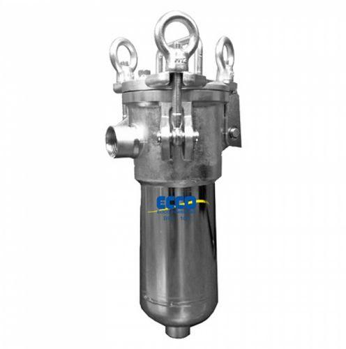 liquid filter / single-bag / automotive / stainless steel