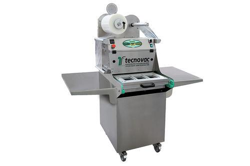 linear tray sealer / semi-automatic / with modified atmosphere packaging / for the food industry