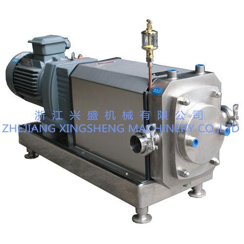 food product pump / electric / rotary lobe / stainless steel