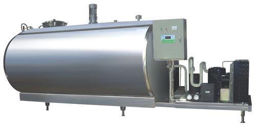 milk tank / storage / stainless steel / horizontal