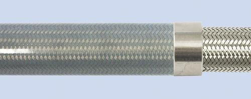 hose for pharmaceutical applications / stainless steel / rubber-coated