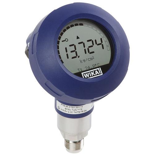 flush diaphragm pressure transmitter / with digital display / process / stainless steel