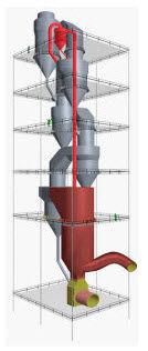 cyclone dust collector / pneumatic backblowing / for cement plants