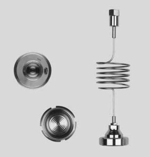 diaphragm seal with threaded connection / for pressure gauges / for the food industry