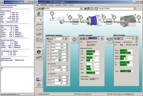 calculation software / for drive systems