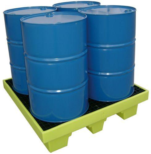 cubitainer containment bund / 4-drum / polyethylene / rigid