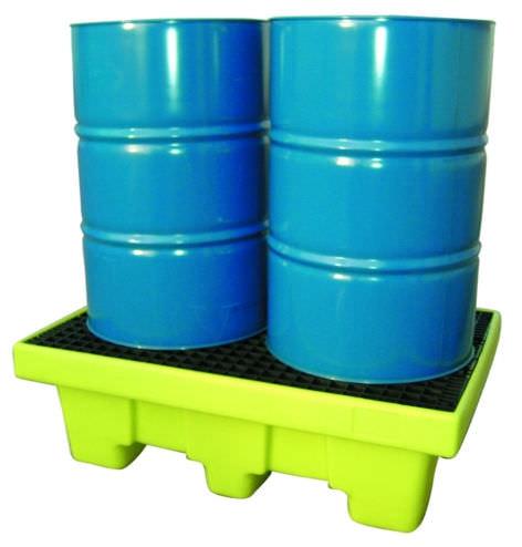 cubitainer containment bund / 2-drum / polyethylene / rigid