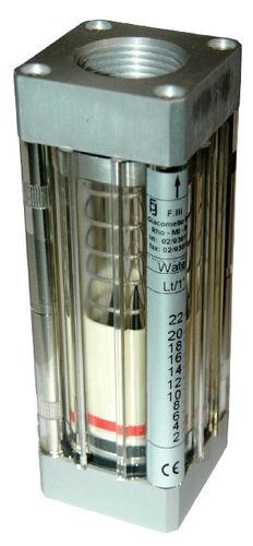 variable-area flow meter / plastic tube / for fluids / in metering tube