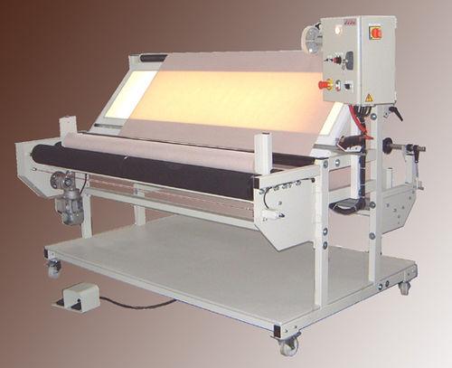 fabric inspection machine with platform