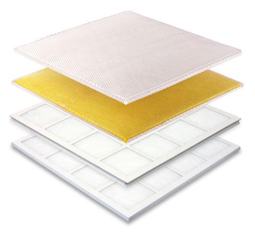 air filter / panel / pleated / V