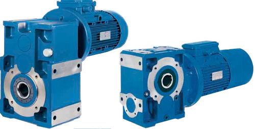 bevel electric gearmotor / orthogonal / helical / cast iron frame electric