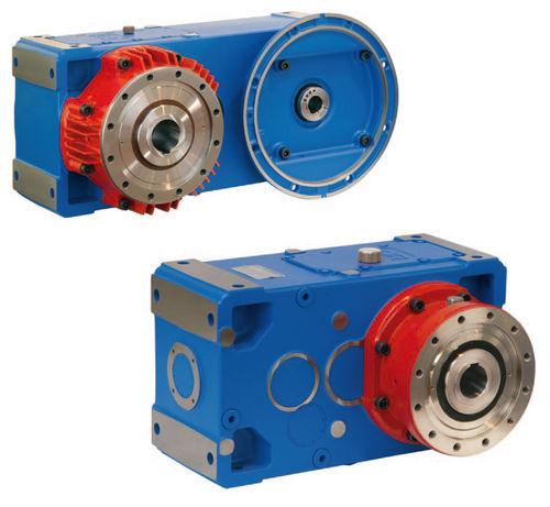 bevel gear reducer / helical / universal / hollow-shaft