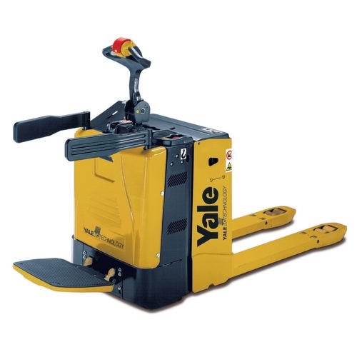 electric pallet truck / with rider platform / handling / transport