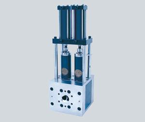 discontinuous screen changer / double-piston / hydraulic