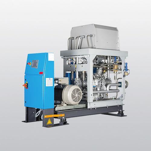 cooled pressure booster / piston / lubricated / nitrogen