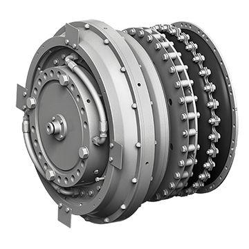 friction clutch / cone / pneumatic / with flexible coupling