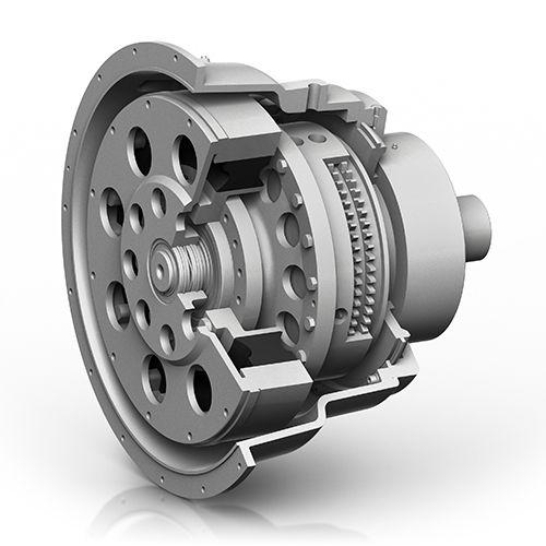 friction clutch / pneumatic / with flexible coupling