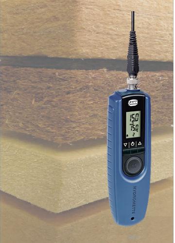 building materials moisture meter / wood fiber / hand / with digital display