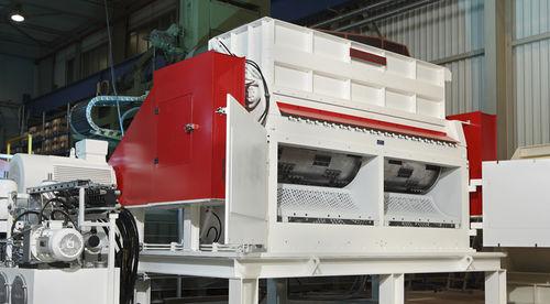 single-shaft shredder / for waste / for household waste