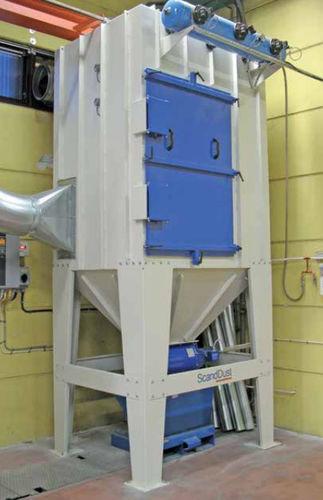 cartridge dust collector / pulse-jet backflow / modular / compact