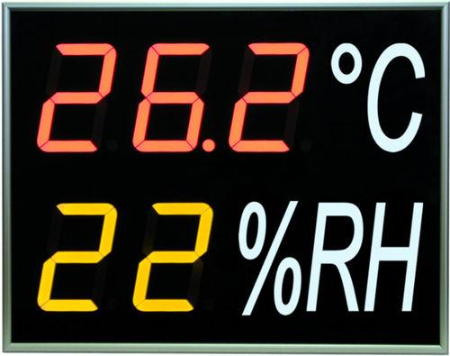 humidity indicator / temperature / 7-segment / LCD