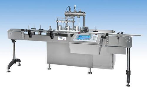 multi-container filler / automatic / linear / liquid