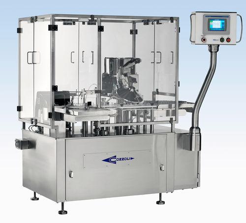 rotary filler and capper / automatic / intermittent-motion / for liquids