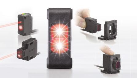 through-beam photoelectric sensor / rectangular / laser / high-power