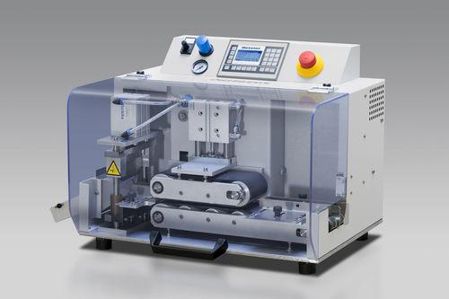 PLC-controlled cutting machine / for plastic pipes / profile / cable