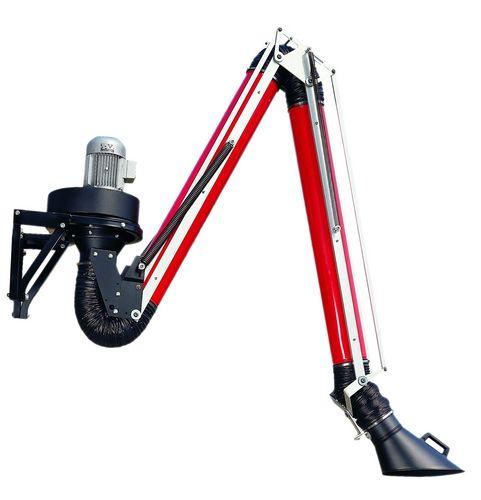 wall-mounted extraction arm / flexible / dust / for smoke